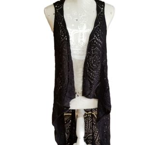 NWT  crochet hi low vest